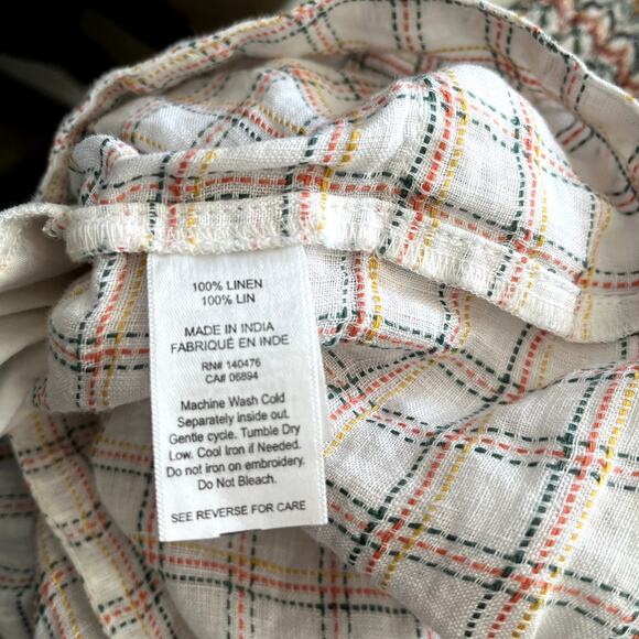 Faherty Lola Smocked Linen Mini Dress - Picture 7 of 8